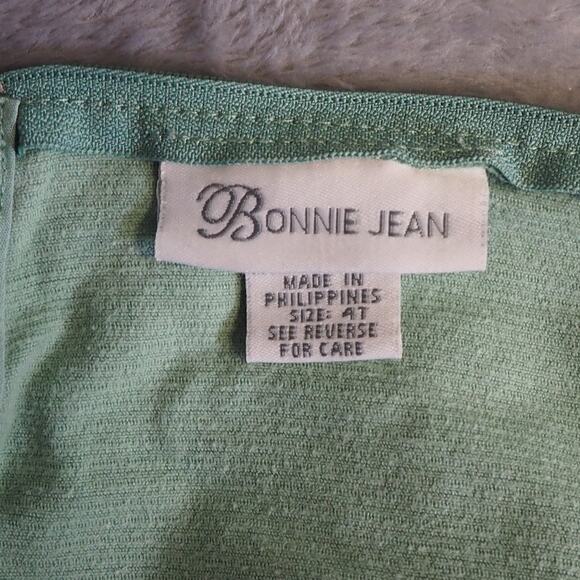 Vintage Bonnie Jean Corduroy Dress Toddler Girl Jumper 4T Heart‎ Embroidery Y2K - Picture 7 of 13